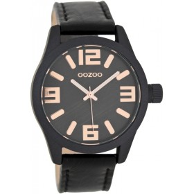 OOZOO Timepieces 41mm Black Leather C7604